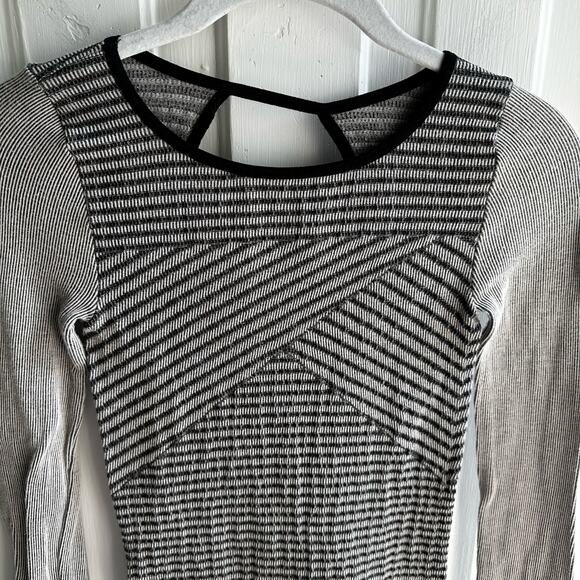 Free People Striped Keyhole Bodycon Mini Dress NWT - Picture 3 of 8